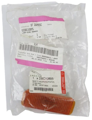 Jaguar XJ6 XJ12 XJR LH Fender Side Marker Lamp Light DBC10895 1995-1997 Foto 1 de 2