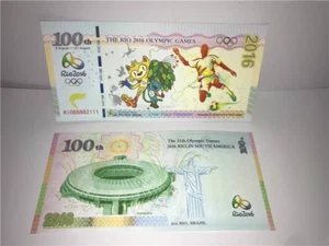 LOT 10 PCS,2016 Rio Olympics in Brazil Commemorative banknote/UNC - Picture 1 of 5