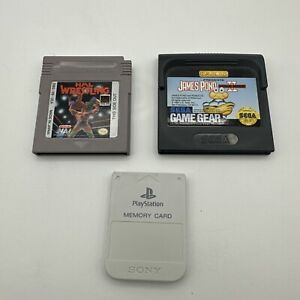 James Pond 2 Sega Game Gear / Hal Wrestling Nintendo Game boy / Sony PS Memory