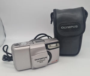 Cámara Olympus Superzoom 140 S 35MM película multi AF plateada con estuche Olympus - Imagen 1 de 20