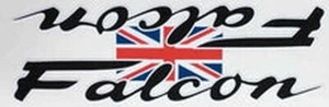 FALCON double downtube decal with union jack joining the two logos. - Picture 1 of 1