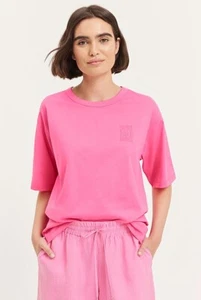 COUNTRY ROAD CANDY PINK LOGO CREW T SHIRT SIZE XS-SML 8-10 BNWT RRP $69.95 - Picture 1 of 9