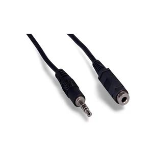 12ft Stereo Extension Cable 3.5mm Plug Jack Male to Female - Black - Picture 1 of 1