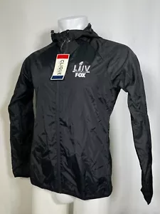 Super Bowl LIV FOX Broadcast Crew Full Zip Windbreaker Jacket Men's MEDIUM NWT - Picture 1 of 11