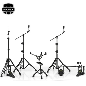 Mapex Armory Series HP8005EB-DP 5-Piece Hardware Pack w/ Double Pedal Black - Picture 1 of 1