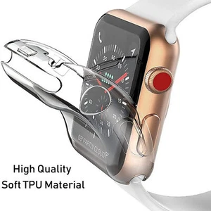 1 Pair L8 Watch Protector Impact Resistant Full Coverage Clear Smart Watch Tpu - Zdjęcie 1 z 8