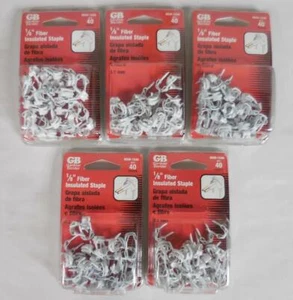 Lote de grapas aisladas de fibra Gardner Bender 1/8" 5 cajas de 40 - 200 en total - Imagen 1 de 8