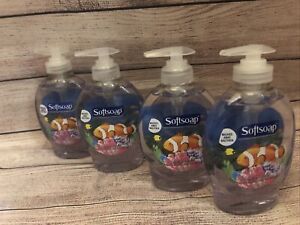 Softsoap Liquid Hand Soap 3 Aquarium Set 7.5 oz Bottle Wash Away Germs Bacteria