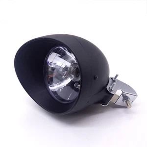 Motorcycle Black Bullet Headlight Head Light Lamp For Harley Honda Yamaha Custom - Picture 1 of 9