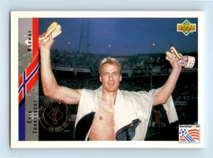 Tarjeta de fútbol de Erik Thorstvedt 1994 Upper Deck World Cup Heroes and All-Stars #38 - Imagen 1 de 2