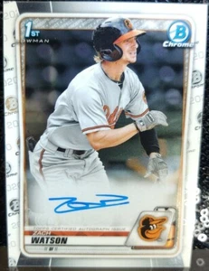 Zach Watson ⚾ 2020 Bowman Chrome 1ST RC ROOKIE AUTO #CPAZW - Picture 1 of 3
