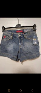 Bongo 1990s Vintage high waist Jeans Denim Shorts Size 7 EU 36 - Bild 1 von 4