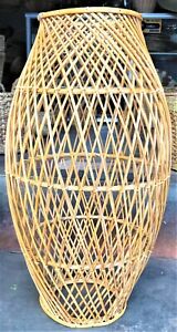 Natural Rattan  Lamp Shade cane wicker hanging  Pendant Light fitting 47