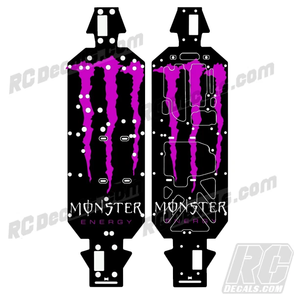 LOSI 5IVE T 4WD TRUCK CHASSIS PROTECTOR WRAP GRAPHIC PINK MONSTER LOSB2540 - Image 1 of 1