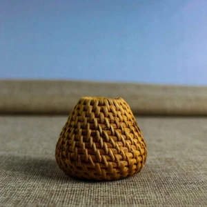 2 PZ Supporto di Rattan Pot Coperchio Porta Teiera Accessori Tè - Foto 1 di 11