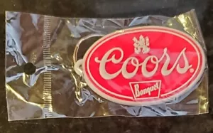 Vintage COORS Bankett Schlüsselanhänger Schlüsselring Anhänger Anhänger Hangtag 3"" x 2"" Neu in Verpackung - Bild 1 von 3