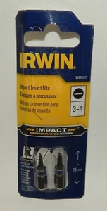 Brocas de inserción de impacto Irwin #3-4 - nuevas en paquete - Imagen 1 de 2
