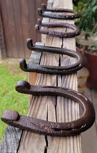 Antique Hand Forged Horse Shoes lot of 4 - Picture 1 of 24