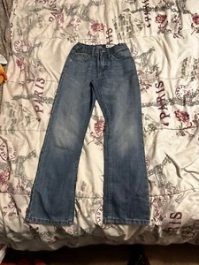 Lee Boys Premium Select Slim Straight Leg Jeans Faded Medium Wash - Picture 1 of 2