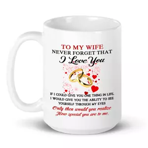 To My Wife Gift Unique Coffee Cup for Birthday - Valentine's Day Gift for Lovers - Picture 1 of 6
