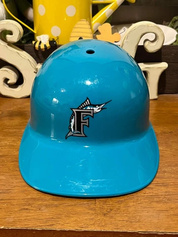 Vintage Laich Florida Marlins Logo MLB Plastic Baseball Batting Helmet Cover