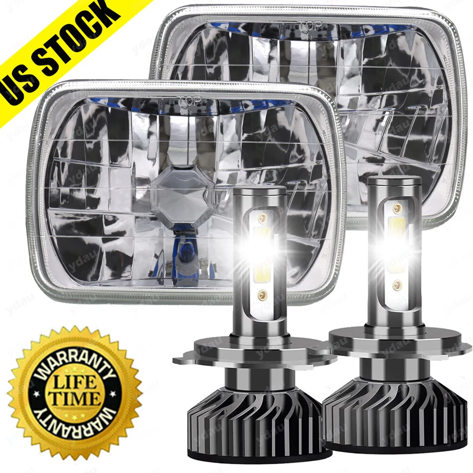 Par de faros LED 5x7" 7x6" alto/bajo DRL para camioneta Toyota 82-95 Tacoma 1995-1997 Foto 1 de 4