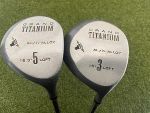 Grand Titanium AL/Ti Alloy Wood Set (3-5) RH TT Lite XL Stiff Steel (R3945) - Picture 1 of 5