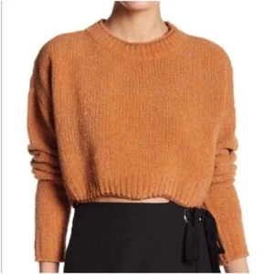 Anthropologie English Factory Woman Cropped Knit Metallic Sweater , Size M - Picture 1 of 11