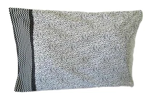 Dream Music Pillowcases Quilter Cotton French Seams Black White Chevron Handmade - Picture 1 of 1