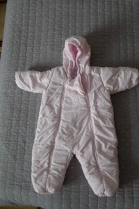 Schneeanzug Petit Bateau Zartrosa Gr. 86/ 24 Monate - Bild 1 von 4