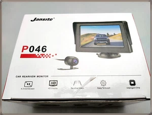 Cámara de marcha atrás Jansite P046 con monitor HD coche IP68 visión nocturna ayuda para aparcar - Imagen 1 de 5