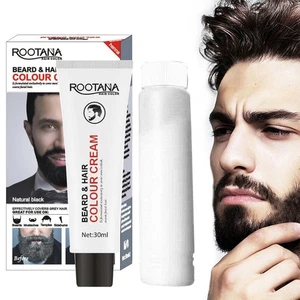 Men's Hair Color Cream Hair Dye Beard & Moustache 30ml+30ml - Foto 1 di 14