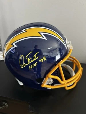 SAN DIEGO CHARGERS DAN FOUTS SIGNED FULL SIZE  HELMET JST COA HOF   Signed - Image 1 of 4