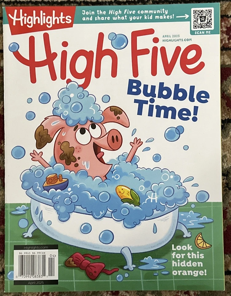 Highlights Magazine High Five Bubble Time April 2025