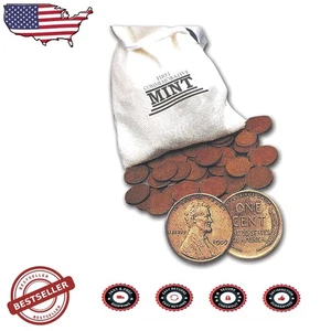 Sammler 148 Unsearched Wheat Cents - Vintage US Münzen - Durchschnitt. Umlauf, 8oz - Bild 1 von 2
