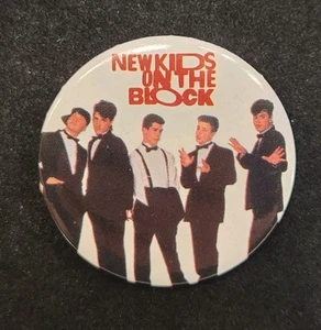 Nuevo Kids on the Block NKOTB - Botón Pinback / Botón Pin Back c.1989 - Imagen 1 de 12