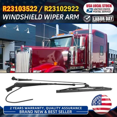 Brazo limpiaparabrisas de alta calidad para Kenworth T600 T660 T800 W900 OE R23103522 R23102922 Foto 1 de 4