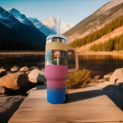 Vaso de acero inoxidable Ozark Trail 40 oz con mango aislado multicolor NUEVO Foto 1 de 4