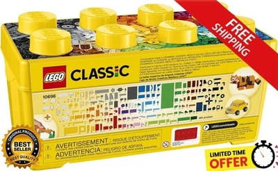 LEGO Clásico Mediano Creativo Ladrillo Caja 10696 Juguetes de Construcción Kit Creativo 484 piezas Foto 1 de 4