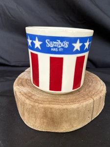 Taza de café vintage Sambo's estrellas rayas rojo blanco azul comedor - Imagen 1 de 8