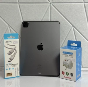 Apple iPad Pro 11 A2459 (3rd Gen) Cellular 2021 128GB 12MP Black Tablet Unlocked - Picture 1 of 19