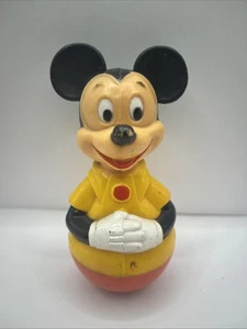 Topolino giocattolo vintage Roly Poly Weeble Wobble 1975 Gabriel Walt Disney - Foto 1 di 6