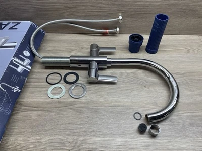 Grohe Start Chrome Kitchen Mixer Tap Twin Lever 30494000 - Image 1 of 4