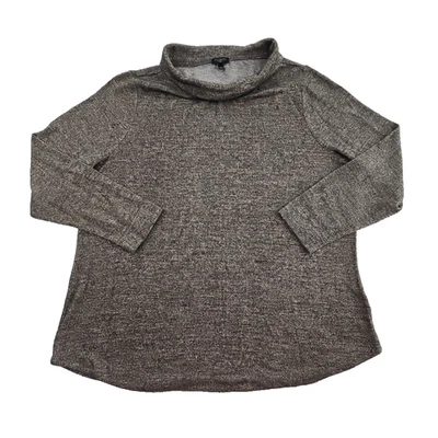 Talbots Woman Gold Metallic Thread Cowl Neck Sweater Size 2X Long Sleeve EUC - Image 1 of 4