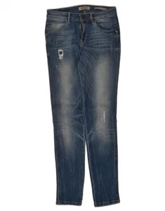 GUESS Womens Curve Distressed Skinny Jeans W26 L30 Blue Cotton BE53 - Picture 1 of 3