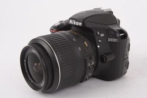 Nikon D3300 24.2MP DSLR Camera w/18-55mm Lens Shutter Count 20,000 #T-88513 - Picture 1 of 8
