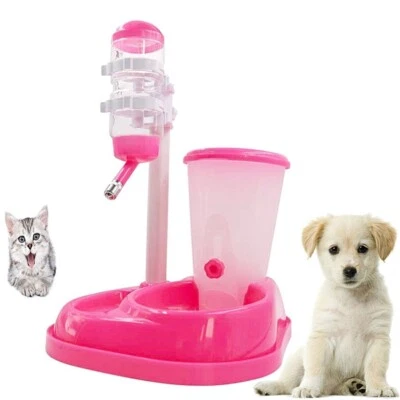 2 in 1 Automatic Pet Feeder big capacity Drinking Fountain Stand Feeder Bottle  - Image 1 of 4