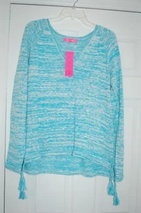 LILLY PULITZER JODY AMALFI BLAU marmoriert POPOVER PULLOVER XL NEU MIT ETIKETT NEU $ 138 - Bild 1 von 4