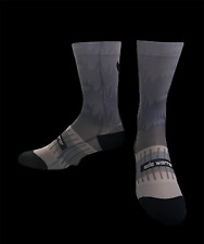 The Shadow 2.0, 6” Grey Shadow Blend Womens Size 5-10 Cycling Compression Socks