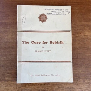 The Case For Rebirth by Francis Story - 1964 Second Edition - Bild 1 von 6